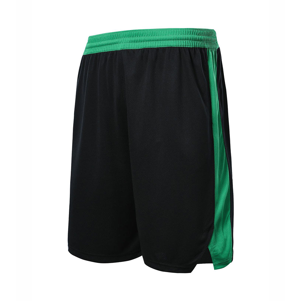 Men's Green Mesh Basketball Shorts with Pockets — Breathable Athletic Training Shorts
