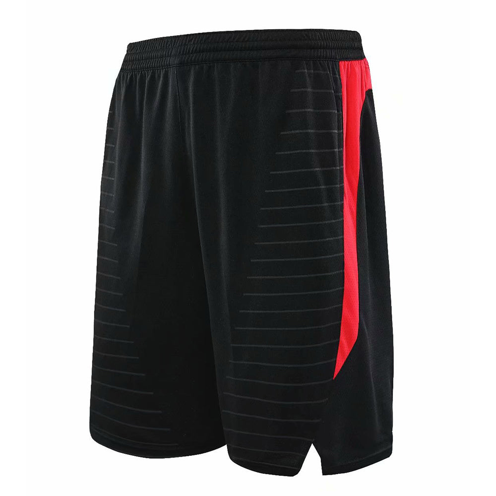Men's Black & Blue Mesh Basketball Shorts — Lightweight Quick-Dry Training Shorts