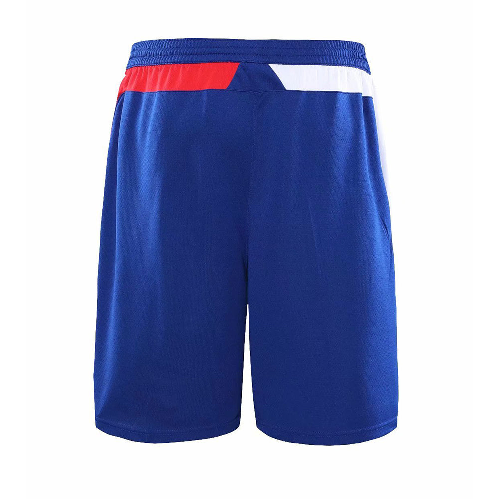 Men's Black & Blue Mesh Basketball Shorts — Lightweight Quick-Dry Training Shorts