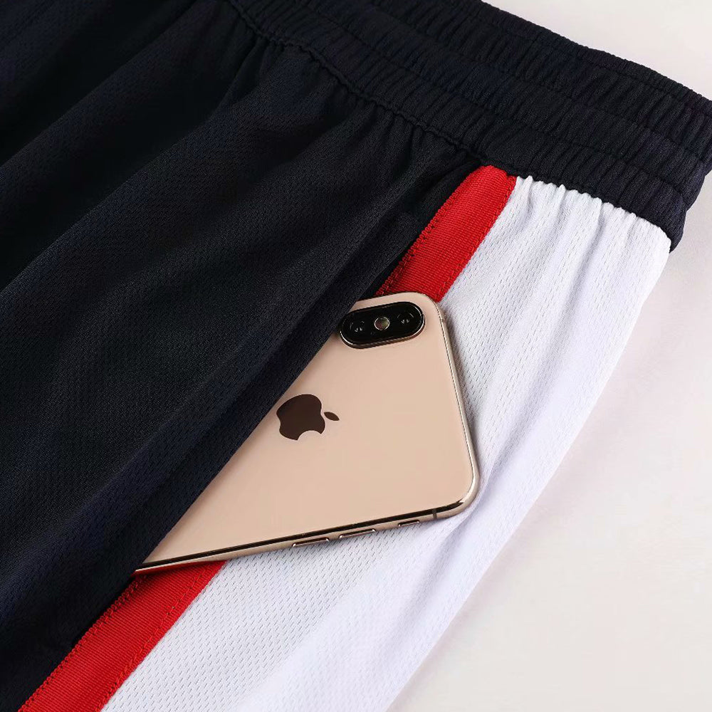 Custom black blank basketball shorts